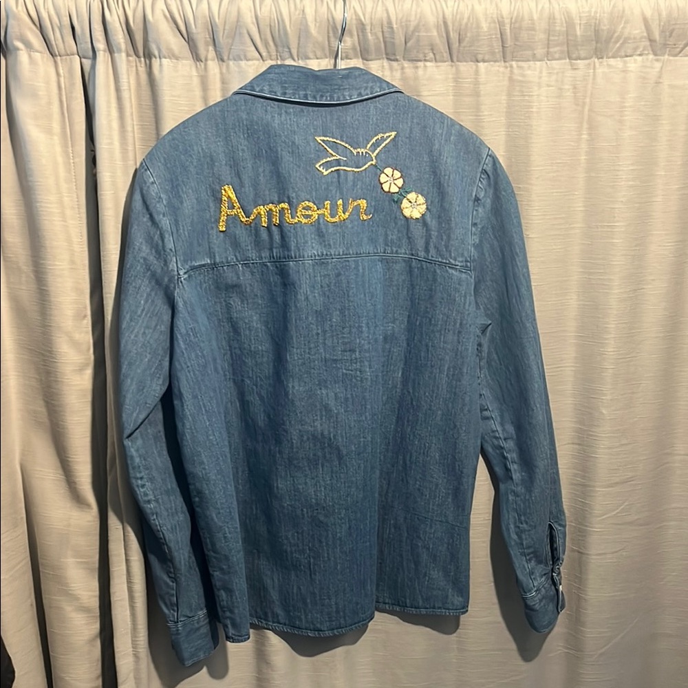 -LIMITED EDITION: Sezane Tommy boy Shirt with Embroidery